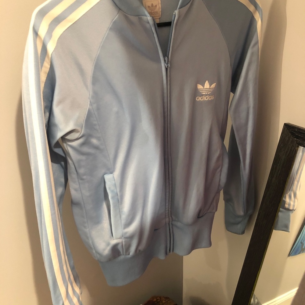 Baby blue Adidas sweater - Picture 2 of 3